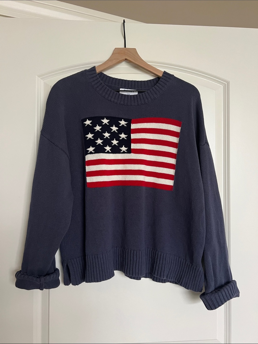 Old Navy sweater with American flag